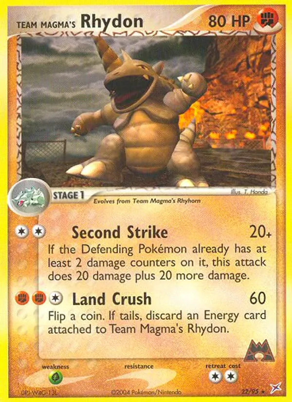 Team Magma's Rhydon #22/95