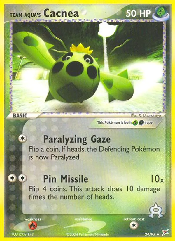 Team Aqua's Cacnea #24/95