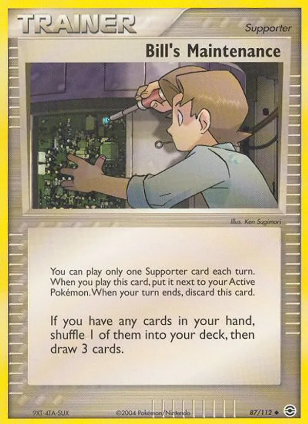 Bill's Maintenance, FireRed & LeafGreen #87/112