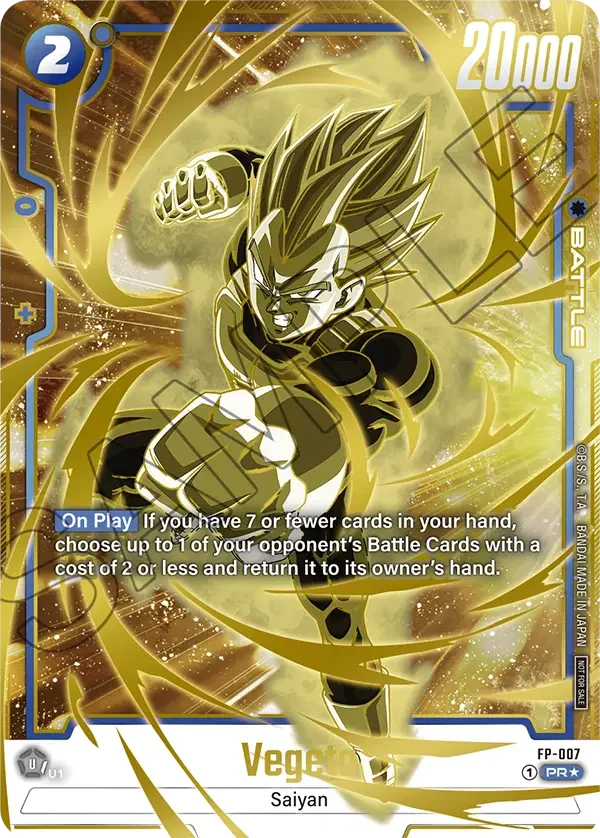 Vegeta, Fusion World Promotion Cards and Packs FP-007