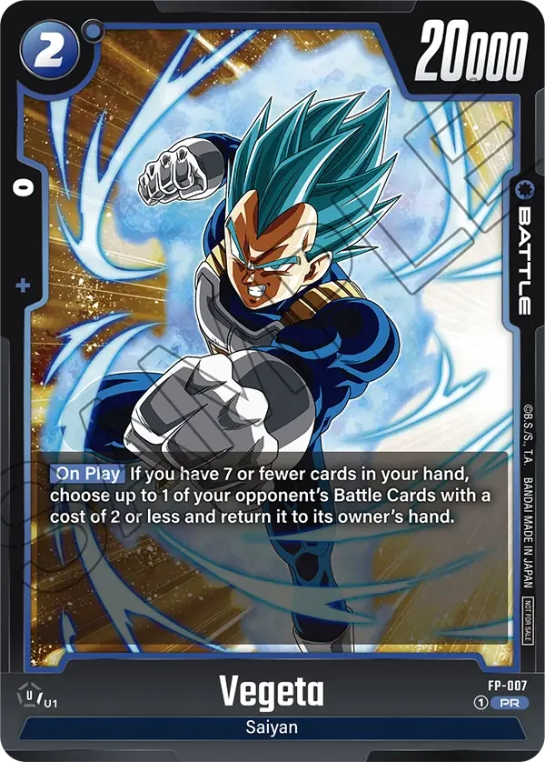 Vegeta, Fusion World Promotion Cards and Packs FP-007