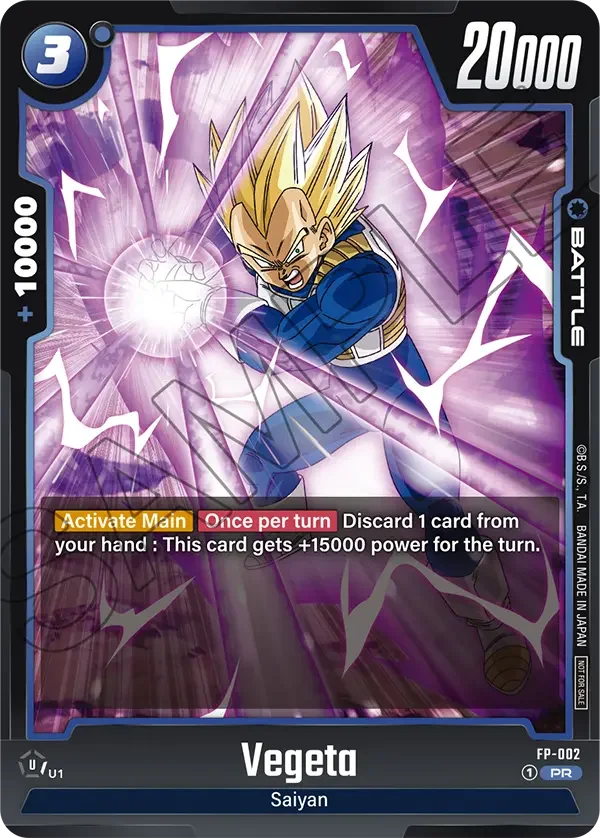 Vegeta, Fusion World Promotion Cards and Packs FP-002