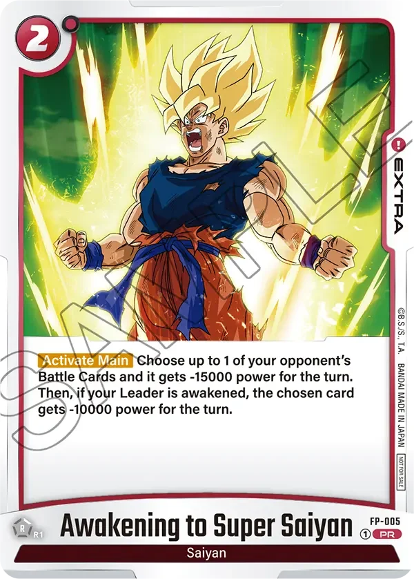 Awakening to Super Saiyan, Fusion World Promotion Cards and Packs FP-005