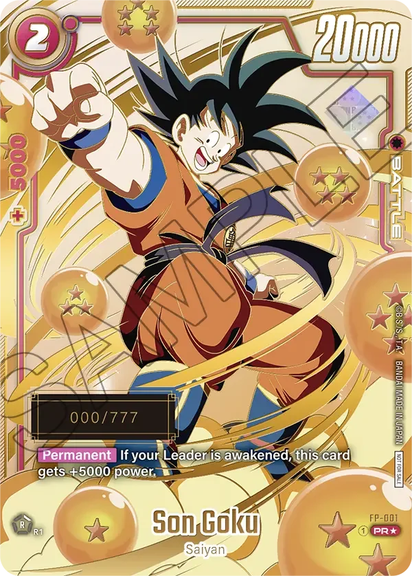 Son Goku, Fusion World Promotion Cards and Packs FP-001