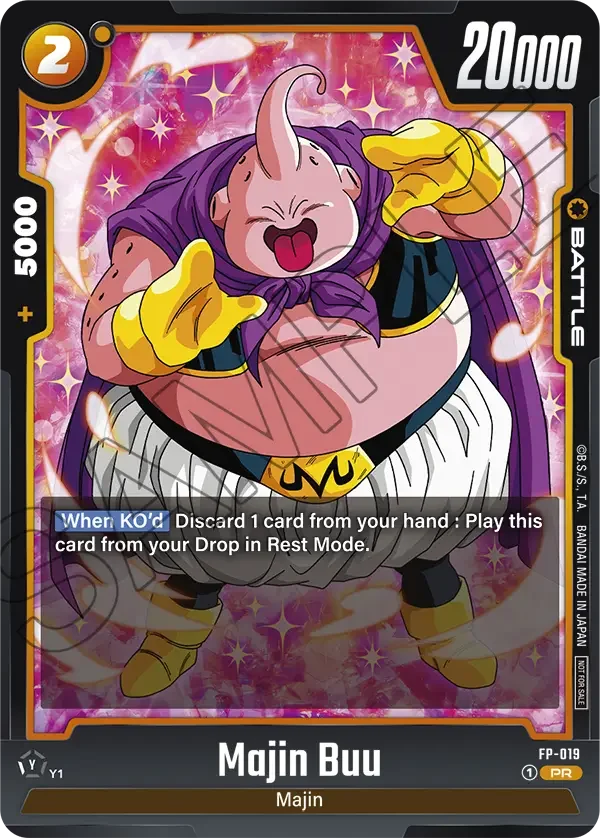 Majin Buu, Fusion World Promotion Cards and Packs FP-019