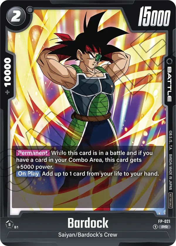 Bardock, Fusion World Promotion Cards and Packs FP-021