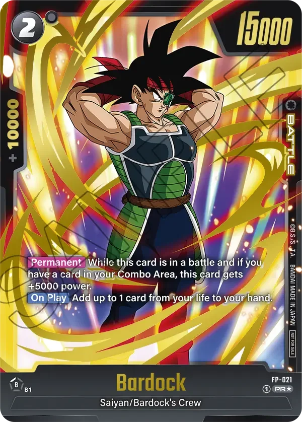Bardock, Fusion World Promotion Cards and Packs FP-021