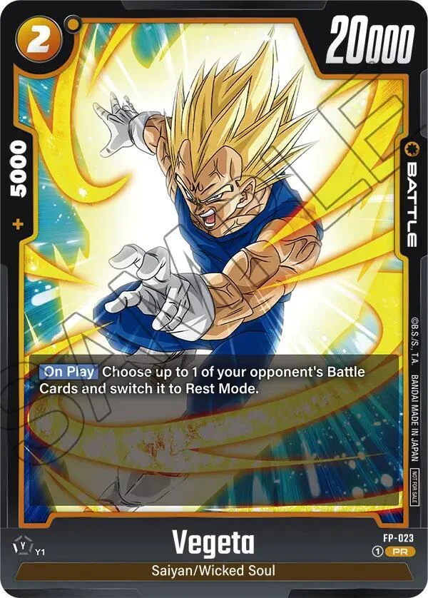 Vegeta, Fusion World Promotion Cards and Packs FP-023