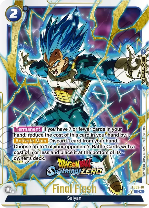 Final Flash, Fusion World Promotion Cards and Packs FS02-16