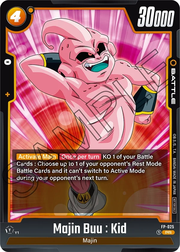 Majin Buu : Kid, Fusion World Promotion Cards and Packs FP-025