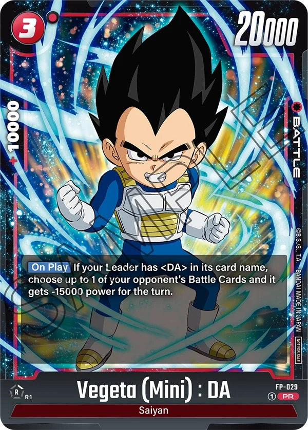 Vegeta (Mini) : DA, Fusion World Promotion Cards and Packs FP-029