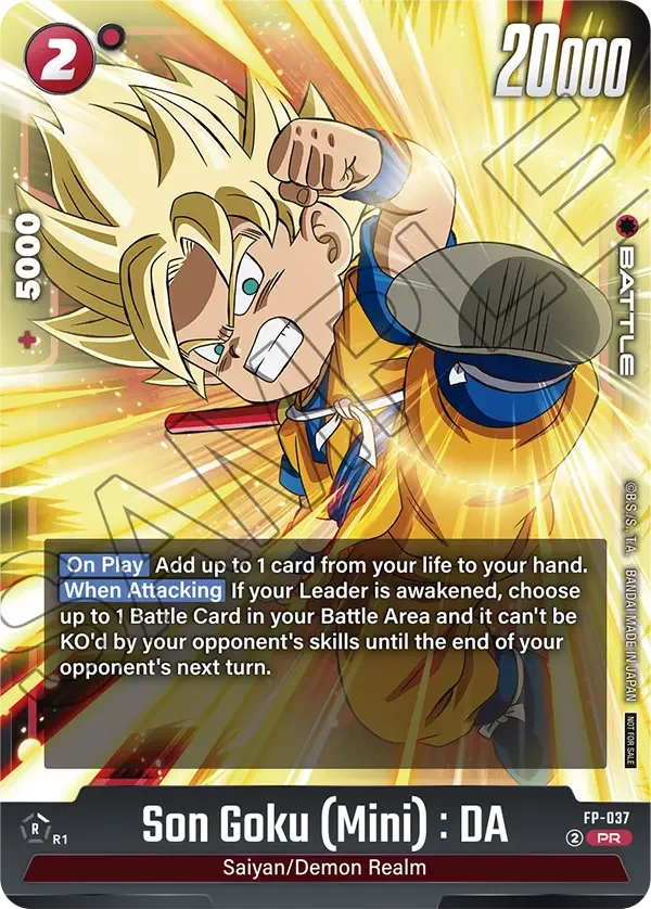 Son Goku (Mini) : DA, Fusion World Promotion Cards and Packs FP-037