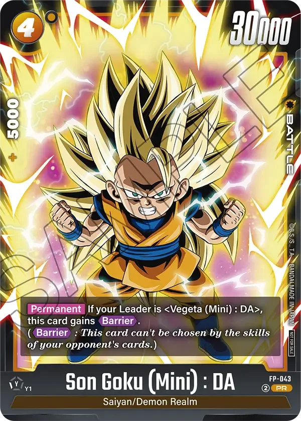 Son Goku (Mini) : DA, Fusion World Promotion Cards and Packs FP-043