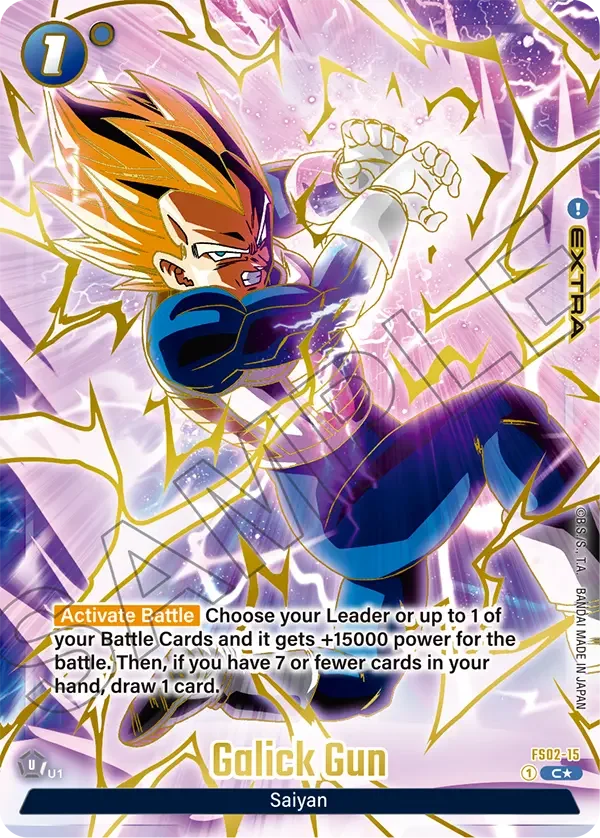Galick Gun, Fusion World Promotion Cards and Packs FS02-15