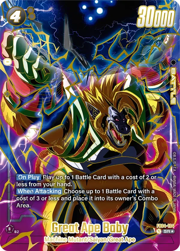 Great Ape Baby, Fusion World Promotion Cards and Packs FB04-104
