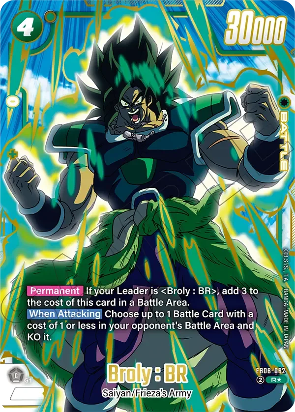 Broly : BR, Fusion World Promotion Cards and Packs FB06-062