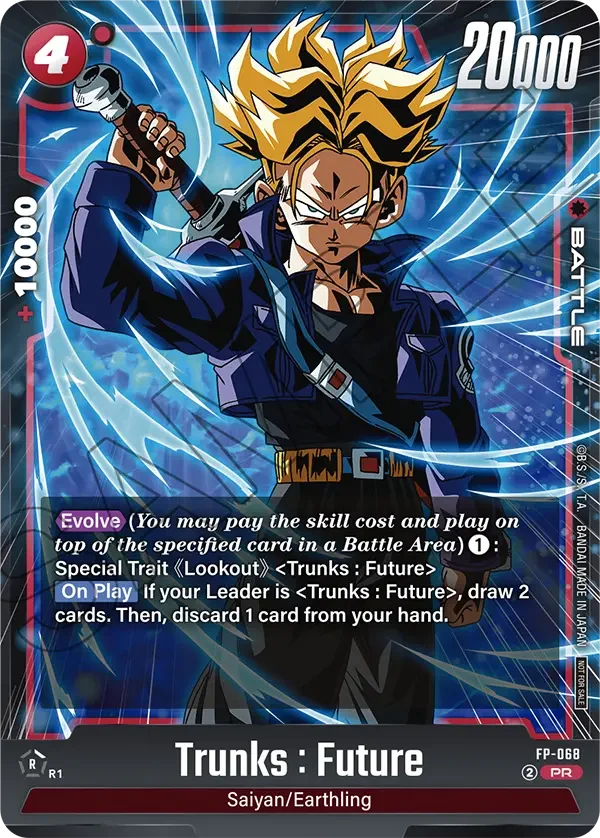 Trunks : Future, Fusion World Promotion Cards and Packs FP-068