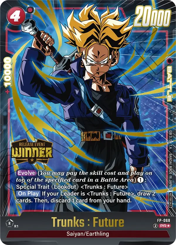 Trunks : Future, Fusion World Promotion Cards and Packs FP-068