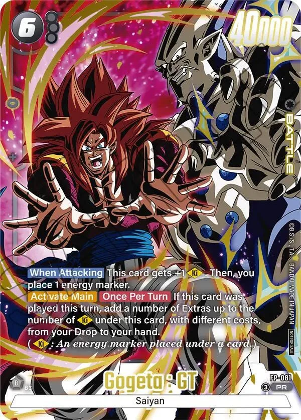 Gogeta : GT, Fusion World Promotion Cards and Packs FP-081