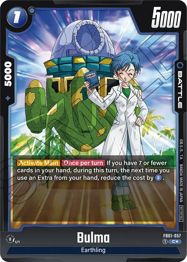 Bulma, Tournament and Championship Promos FB01-057