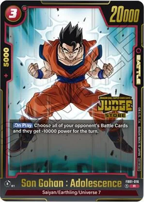 Son Gohan : Adolescence, Tournament and Championship Promos FB01-016