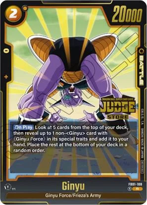 Ginyu, Tournament and Championship Promos FB01-108