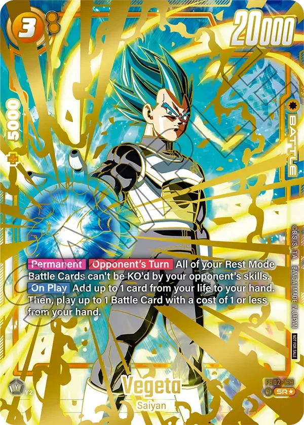 Vegeta, Tournament and Championship Promos FB02-133