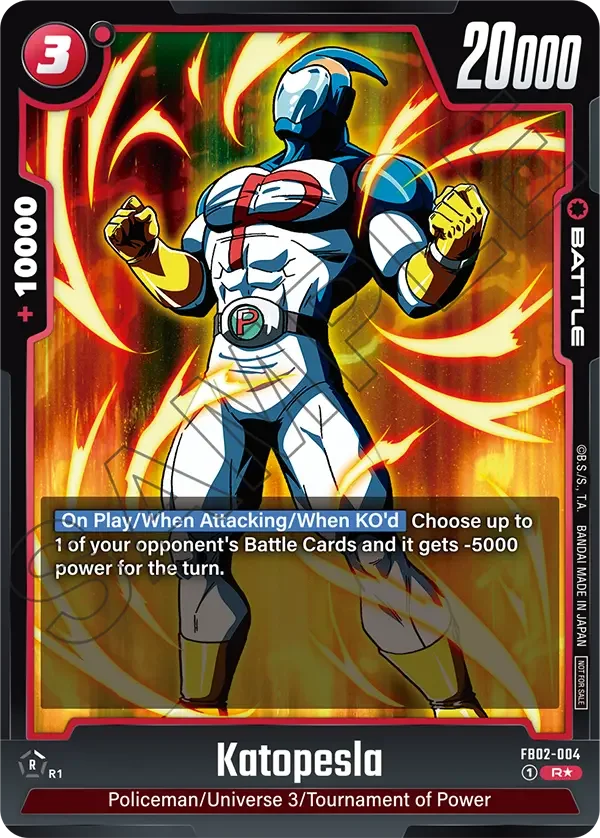 Katopesla, Tournament and Championship Promos FB02-004