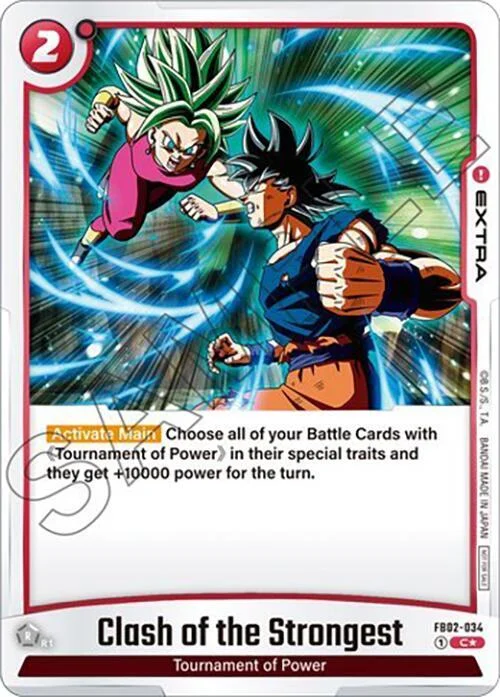 Clash of the Strongest, Tournament and Championship Promos FB02-034
