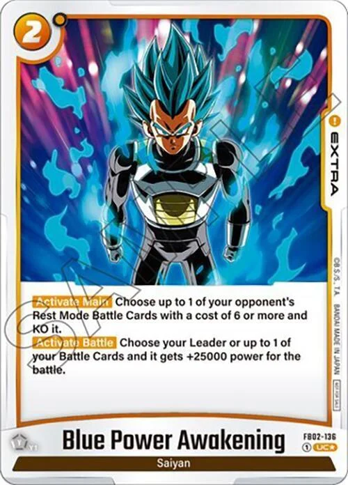 Blue Power Awakening, Tournament and Championship Promos FB02-136