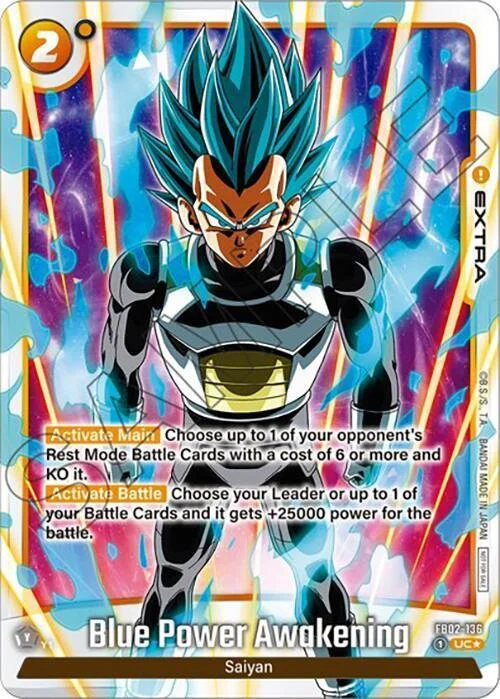 Blue Power Awakening, Tournament and Championship Promos FB02-136