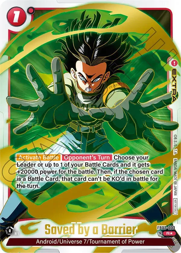 Saved by a Barrier, Tournament and Championship Promos FB02-033
