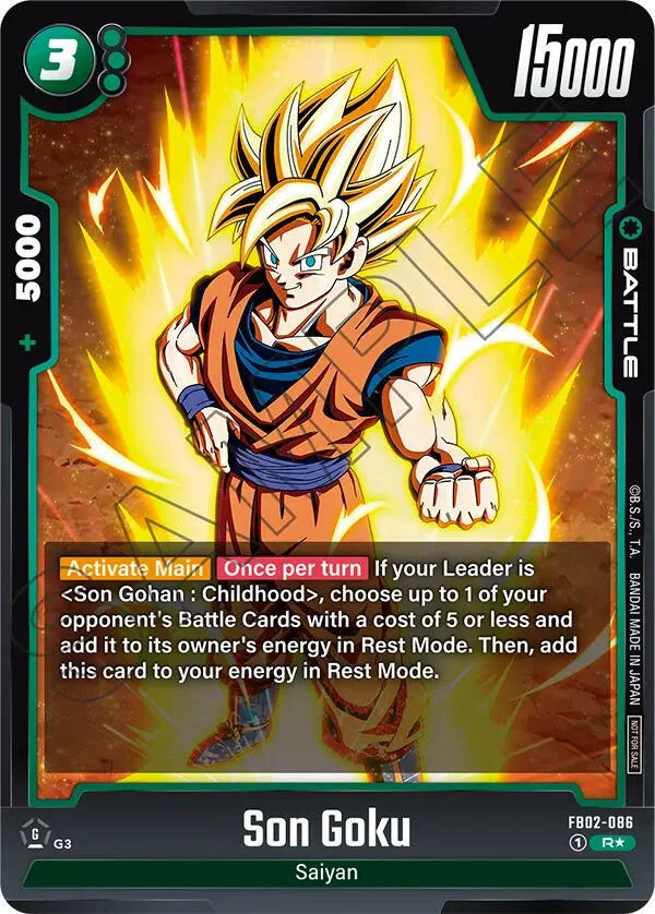 Son Goku, Tournament and Championship Promos FB02-086