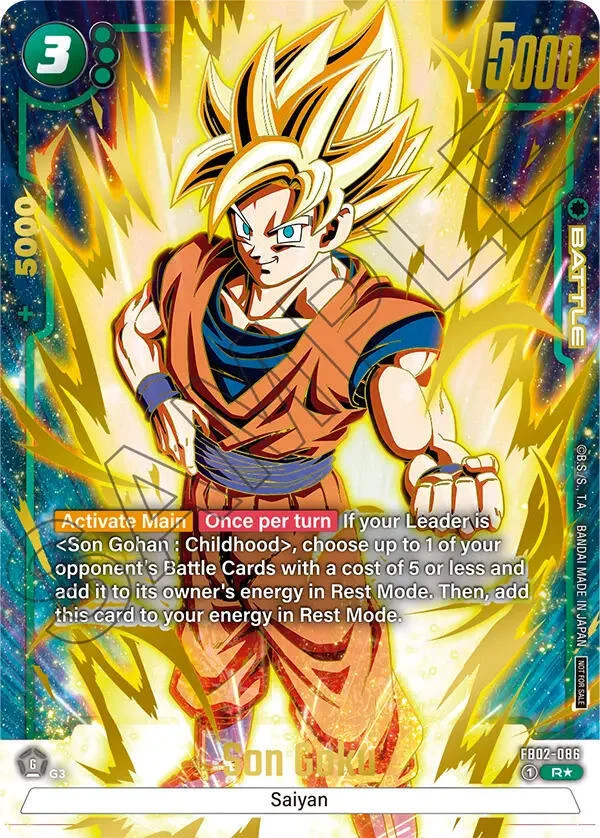 Son Goku, Tournament and Championship Promos FB02-086