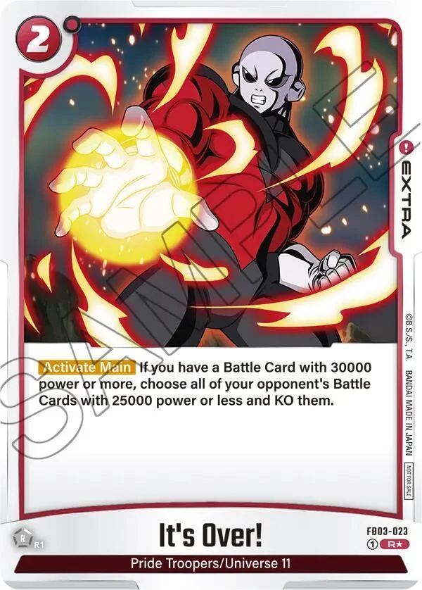 It's Over!, Tournament and Championship Promos FB03-023