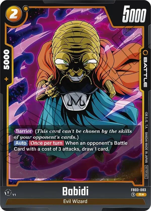 Babidi, Tournament and Championship Promos FB03-083
