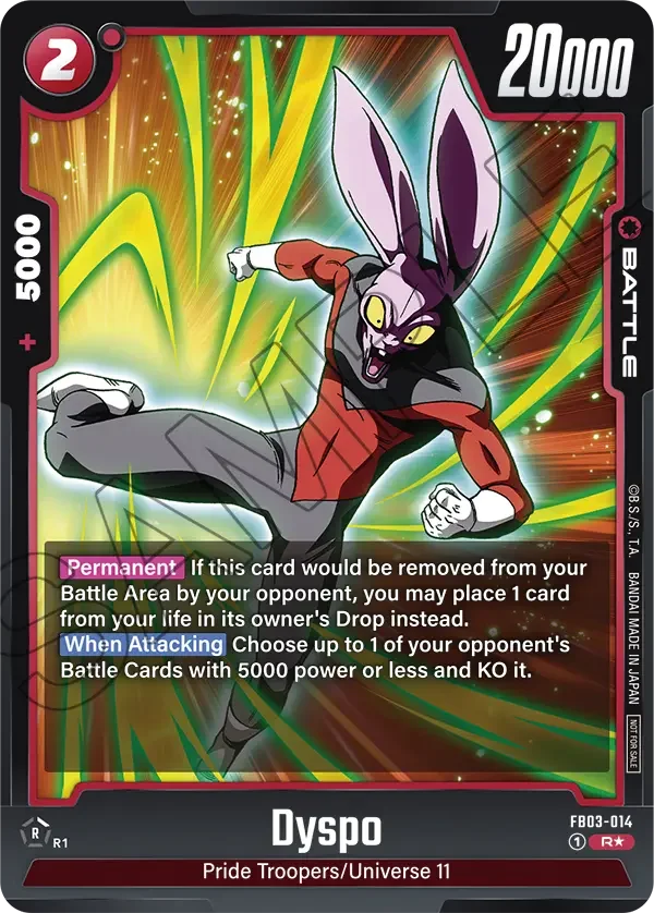 Dyspo, Tournament and Championship Promos FB03-014