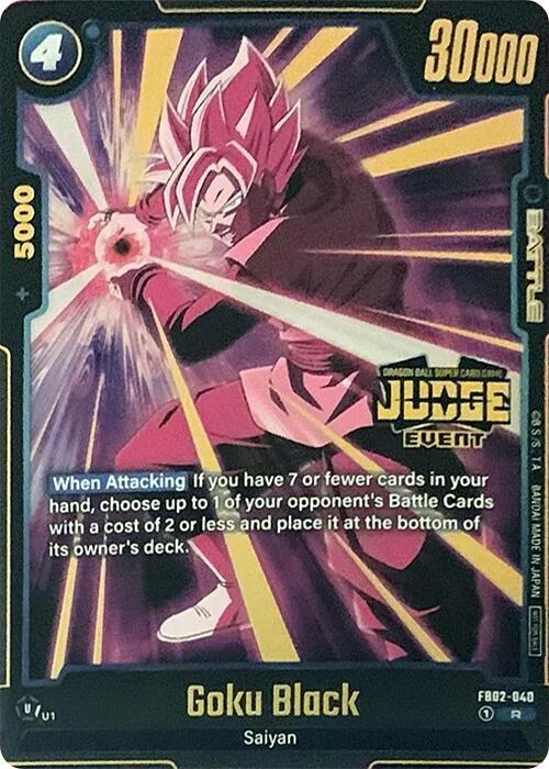 Goku Black, Tournament and Championship Promos FB02-040