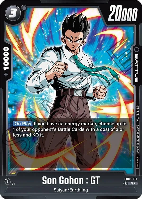 Son Gohan : GT, Tournament and Championship Promos FB03-114