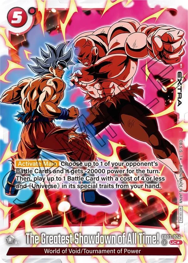 The Greatest Showdown of All Time!, Tournament and Championship Promos FB03-024
