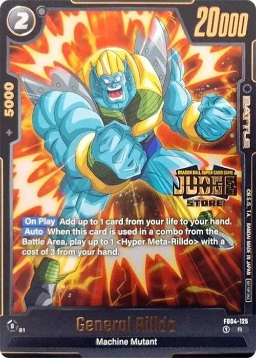 General Rilldo, Tournament and Championship Promos FB04-125