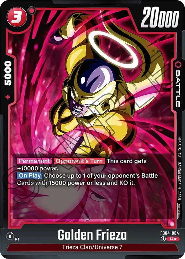 Golden Frieza, Tournament and Championship Promos FB04-004