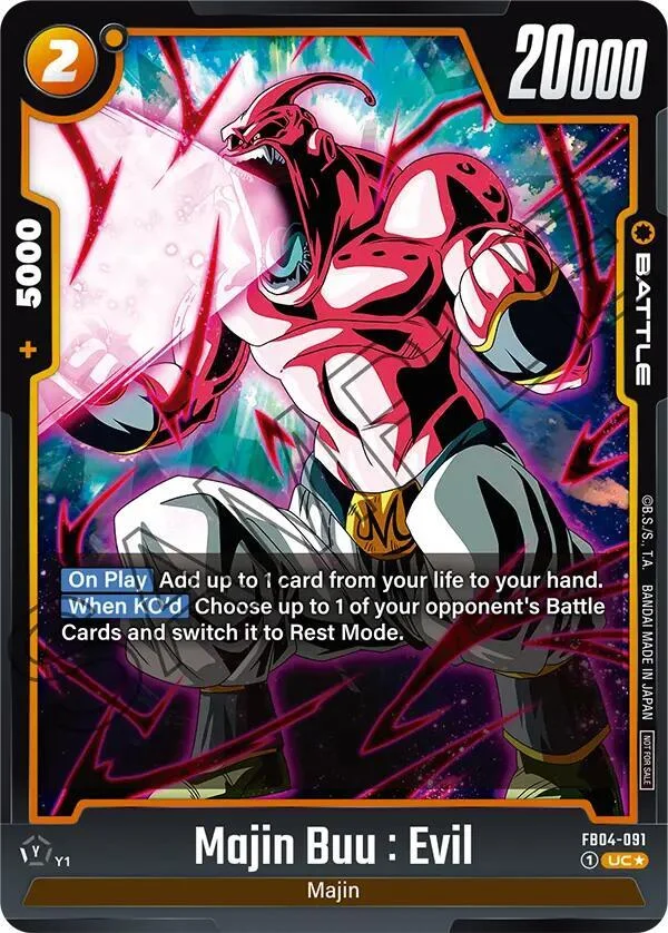 Majin Buu : Evil, Tournament and Championship Promos FB04-091