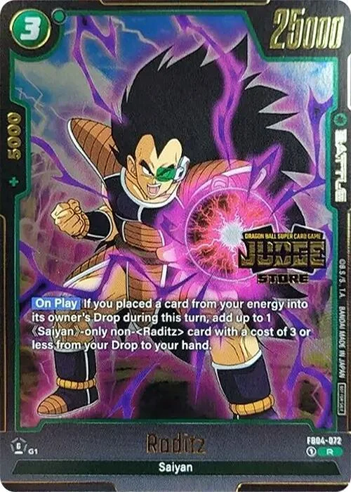 Raditz, Tournament and Championship Promos FB04-072