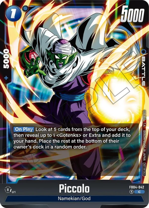 Piccolo, Tournament and Championship Promos FB04-042