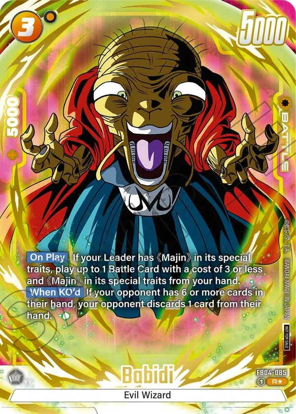 Babidi, Tournament and Championship Promos FB04-085