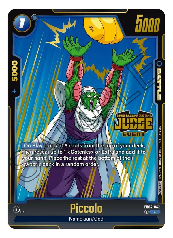 Piccolo, Tournament and Championship Promos FB04-042