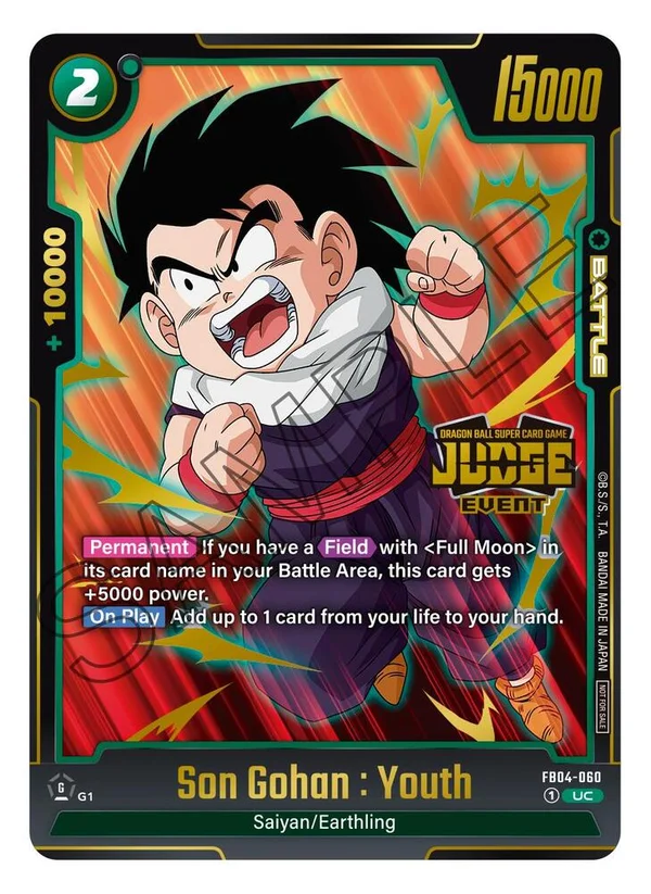 Son Gohan : Youth, Tournament and Championship Promos FB04-060
