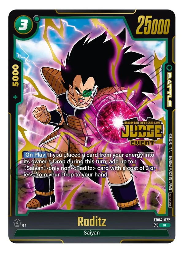 Raditz, Tournament and Championship Promos FB04-072