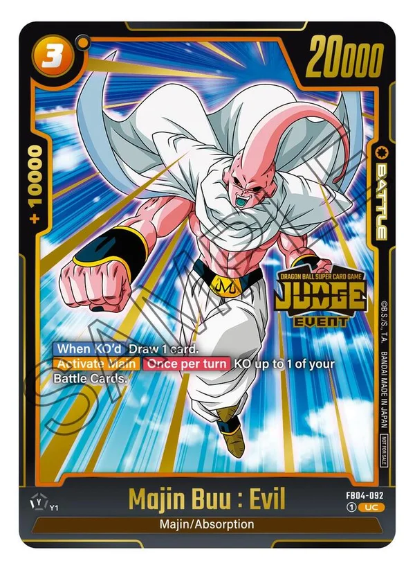 Majin Buu : Evil, Tournament and Championship Promos FB04-092
